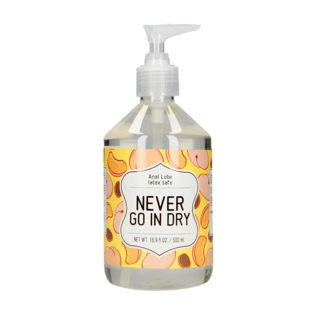 Never Go In Dry - Waterbased Anal Lubricant - 17 fl oz / 500 ml