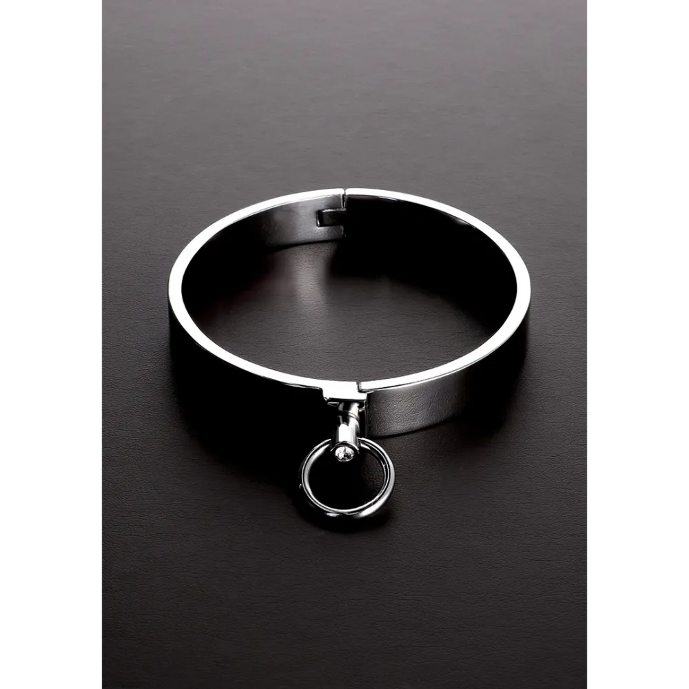 Stijlvolle Slave Collar met Edelstenen - US Maat 16 / EU Maat 44
