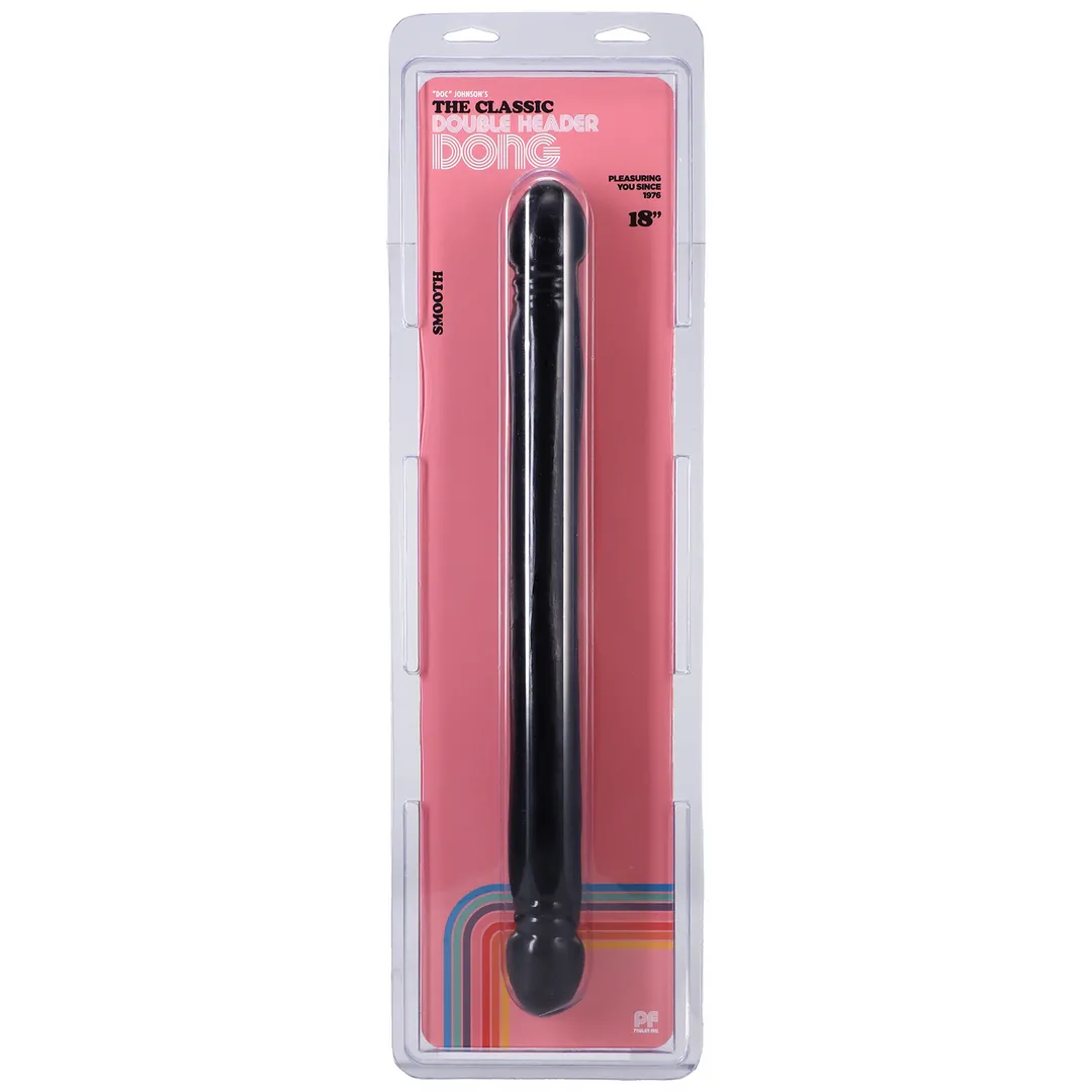 Gladige Dubbele Kop - Dildo met Dubbele Einden - 18 / 45 cm