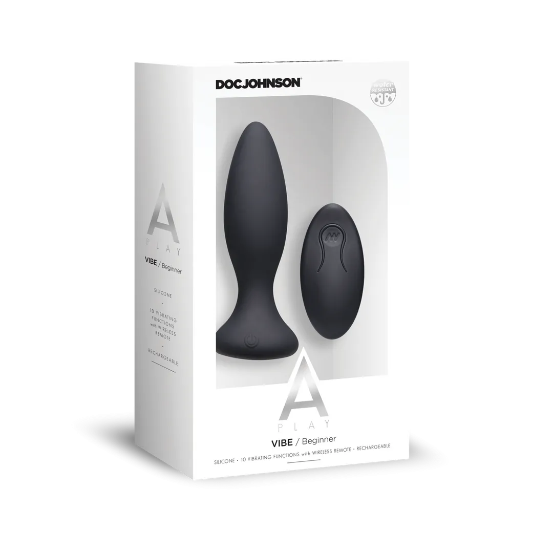 Vibe - Beginners Silicone Anale Plug met Afstandsbediening