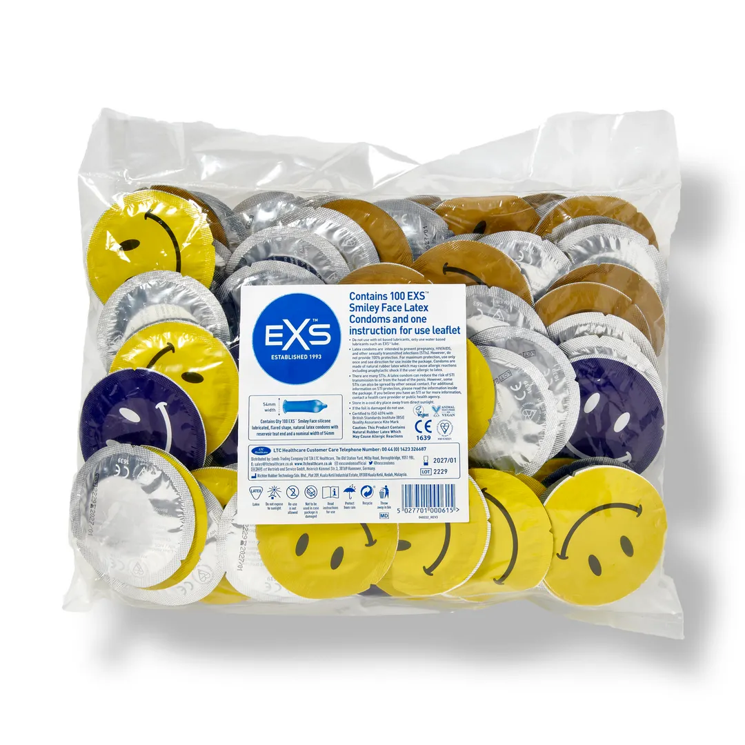 EXS Smiley Face Regular - Condooms - 100 Stuks