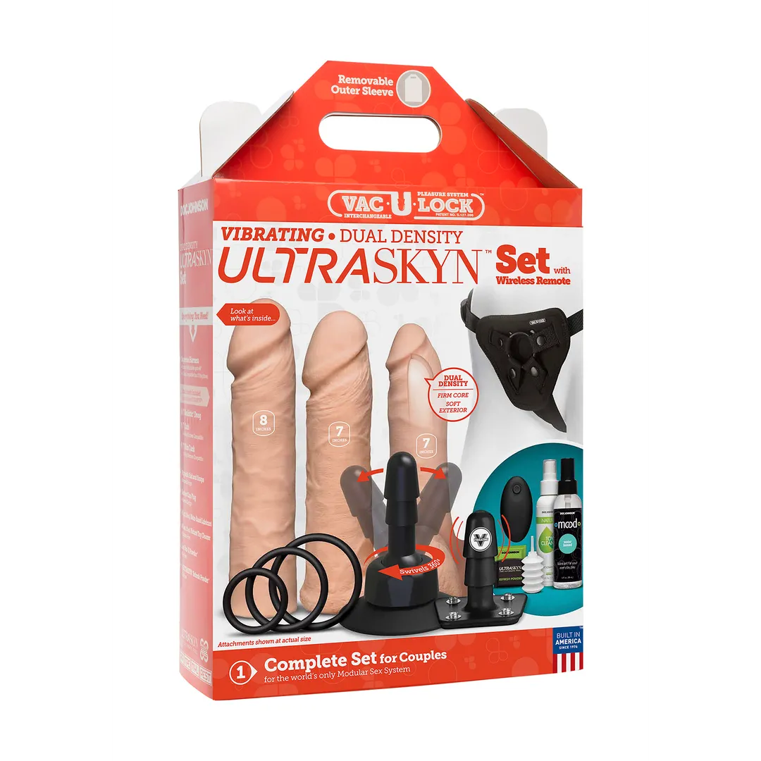 Vibrerende Dual Density ULTRASKYN Speelgoed Set + Afstandsbediening