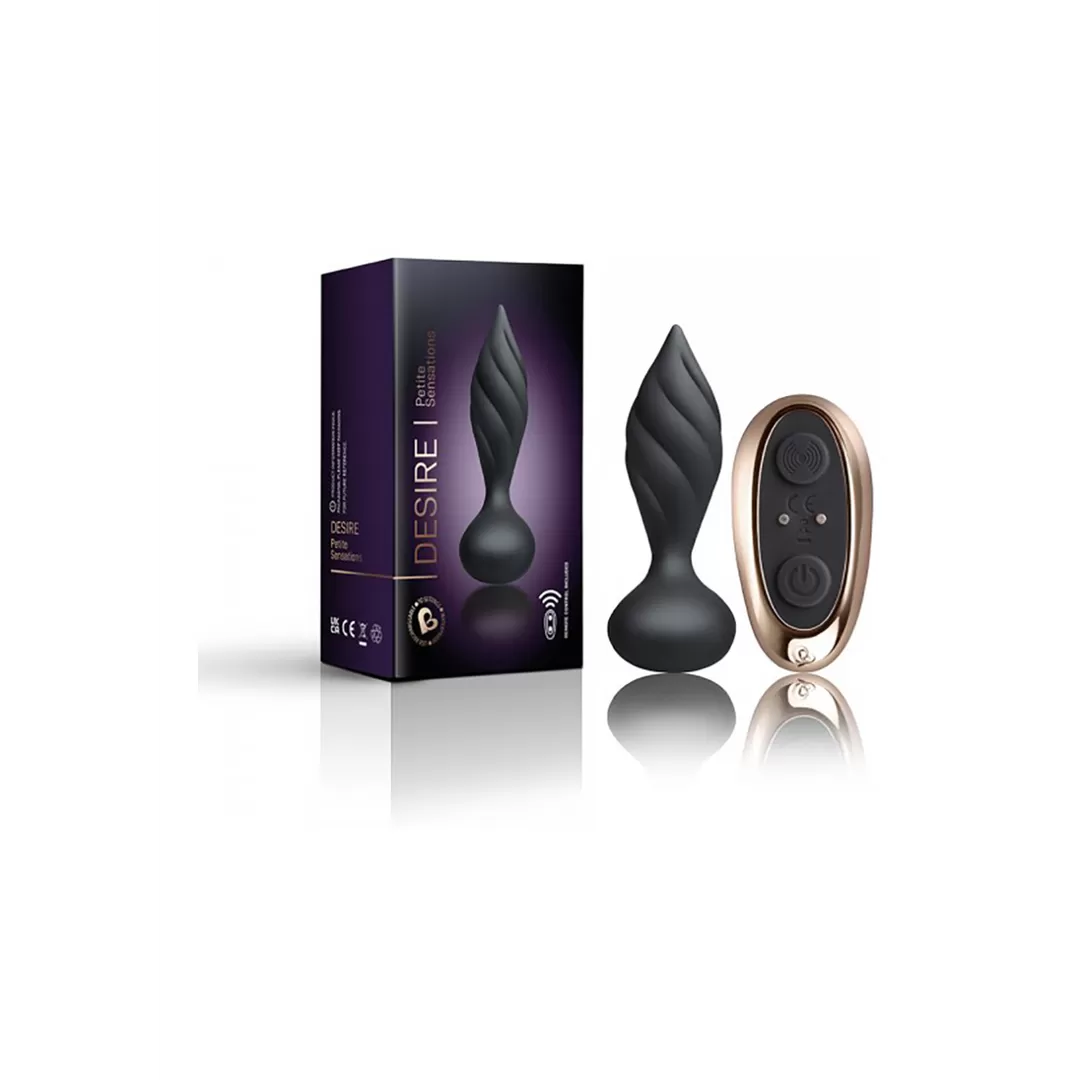Petite Sensations Desire - Vibrerende Butt Plug met Structuur