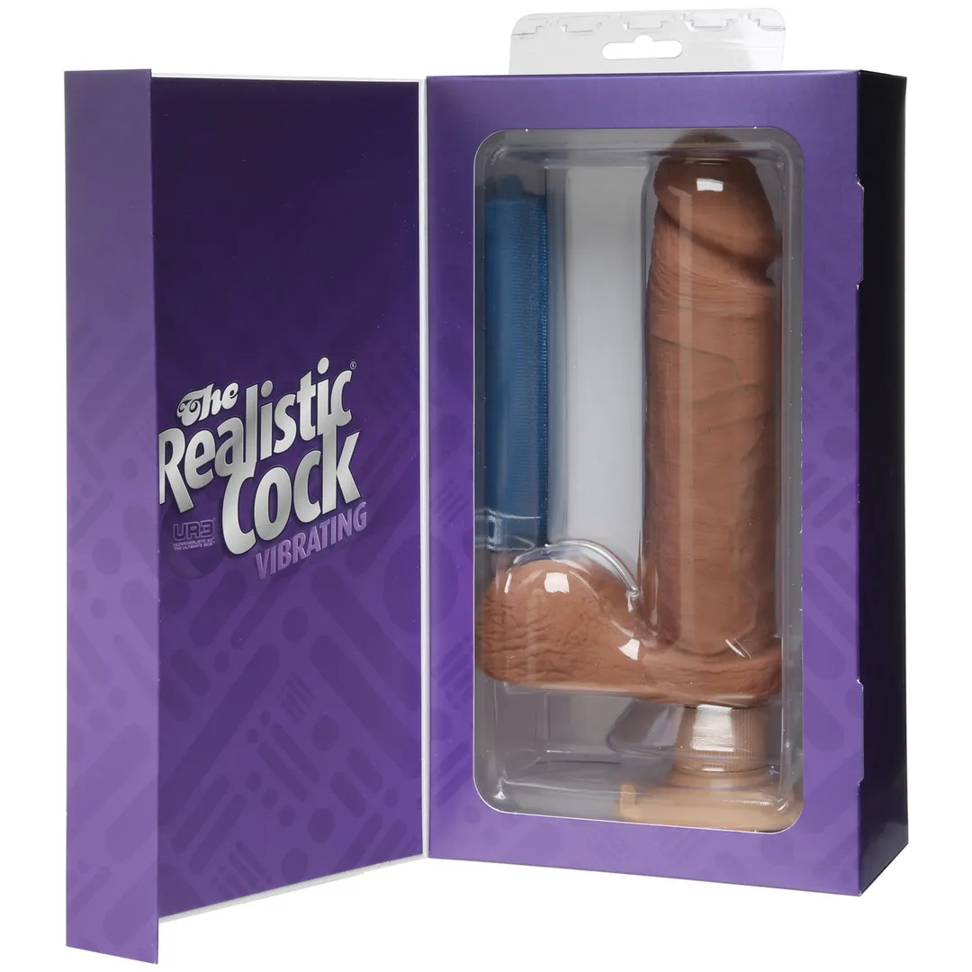 Vibrerende ULTRASKYN Dildo - 8 / 20 cm