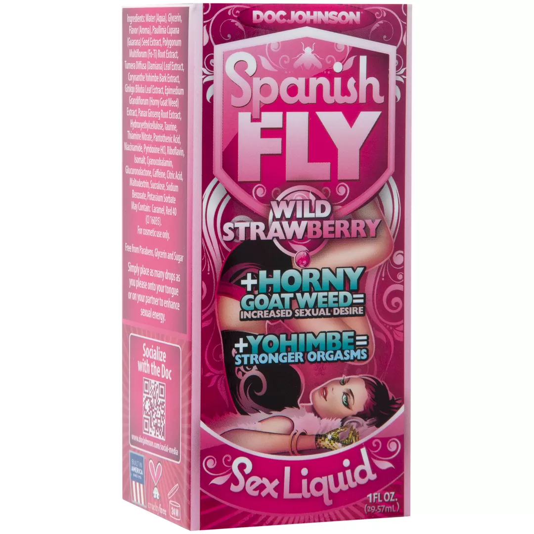 Sex Drops - Stimulerende Druppels - Wilde Aardbei - 1 fl oz / 30 ml