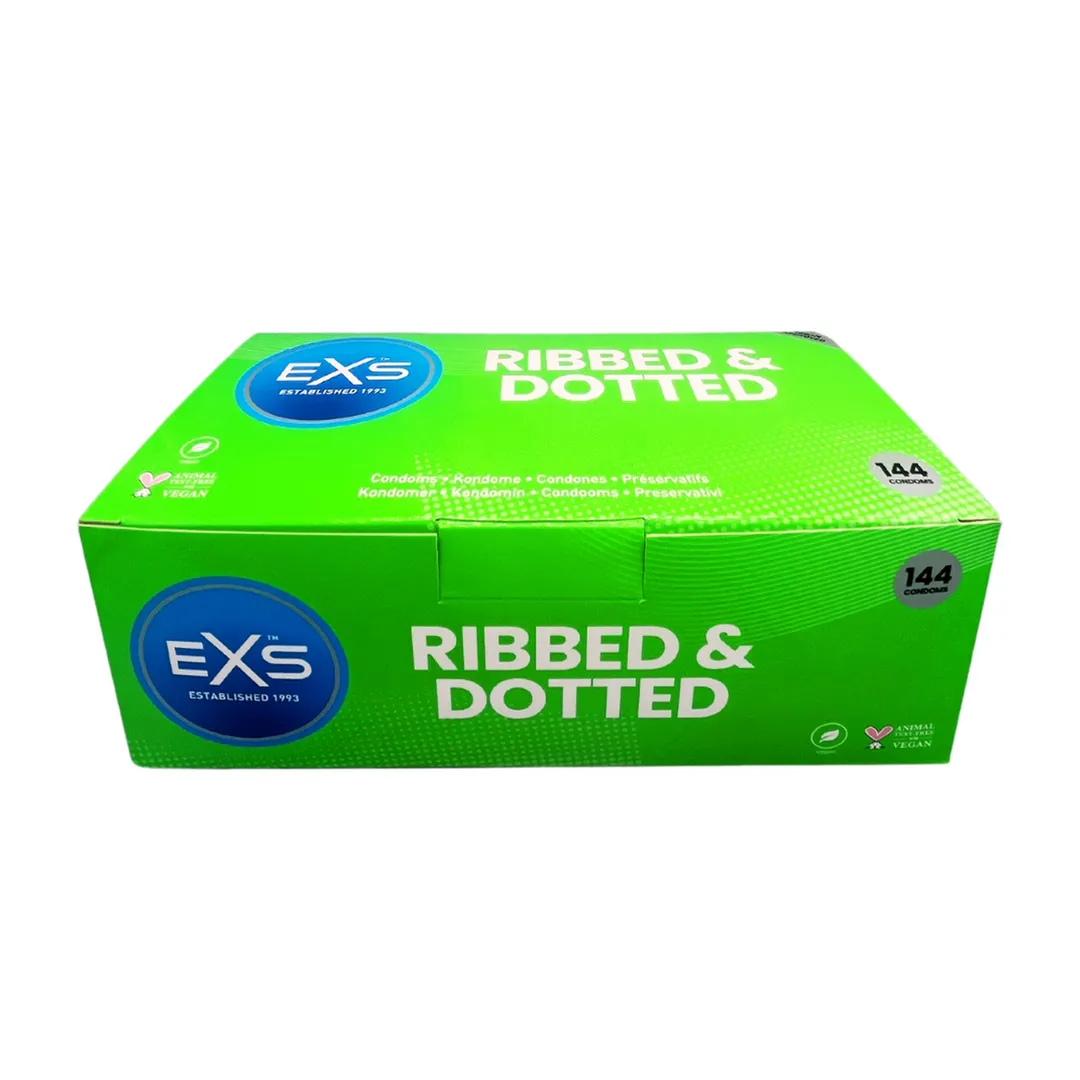EXS 3 in 1 - Ribbed, Dotted en Flared - Condooms - 144 Stuks
