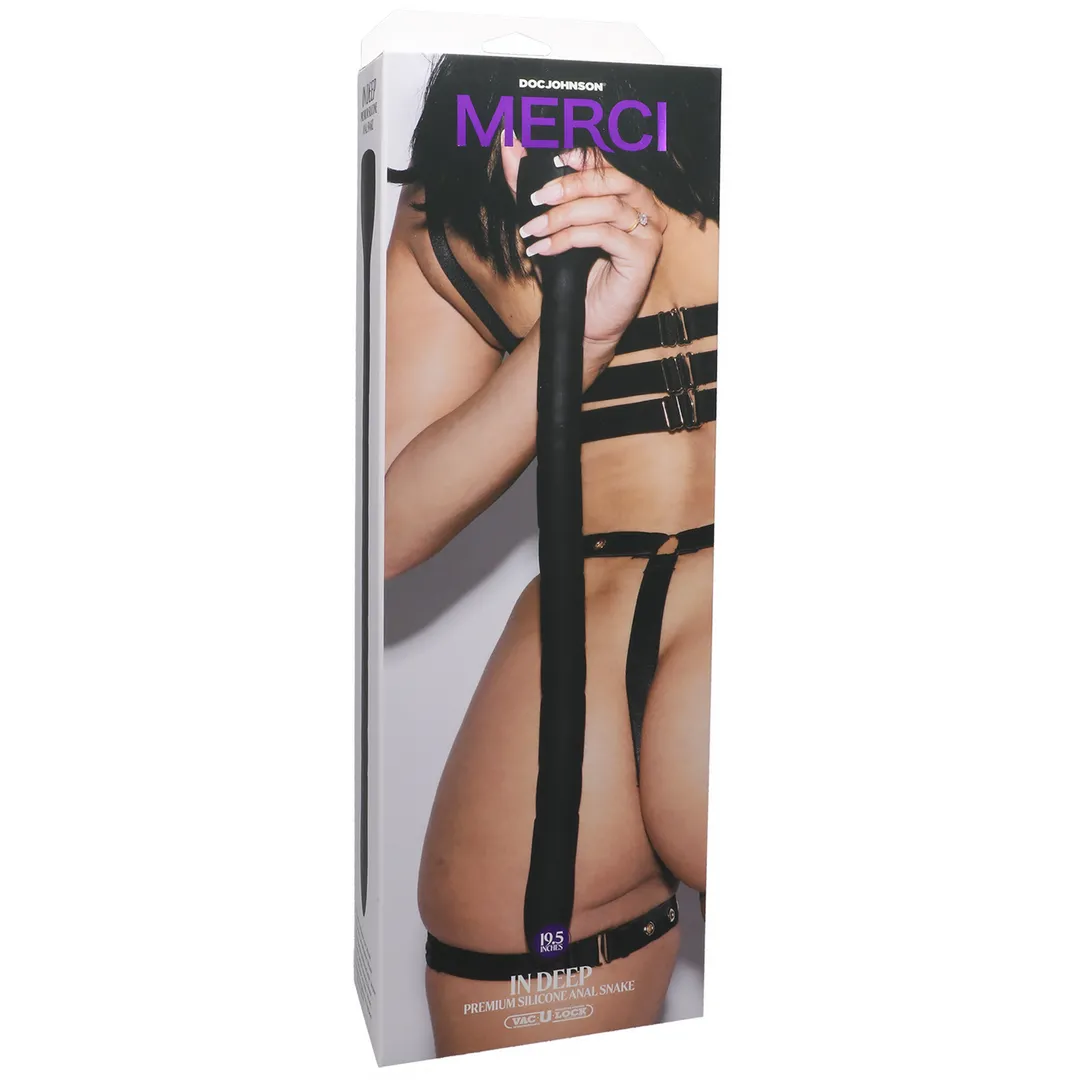 In Deep - Premium Silicone Anale Slang - Zwart