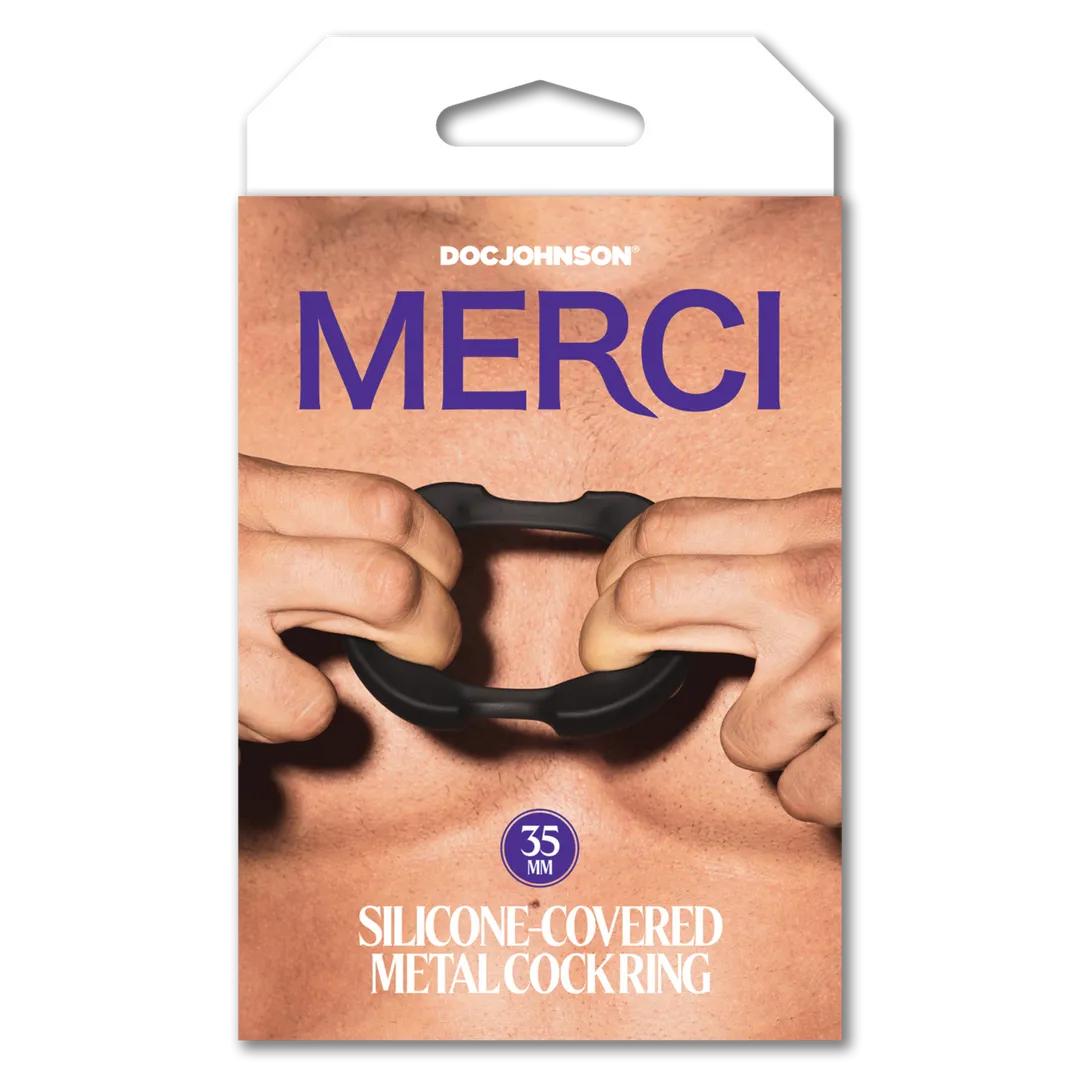 De Paradox - Silicone/Metal Cock Ring - 35mm - Zwart