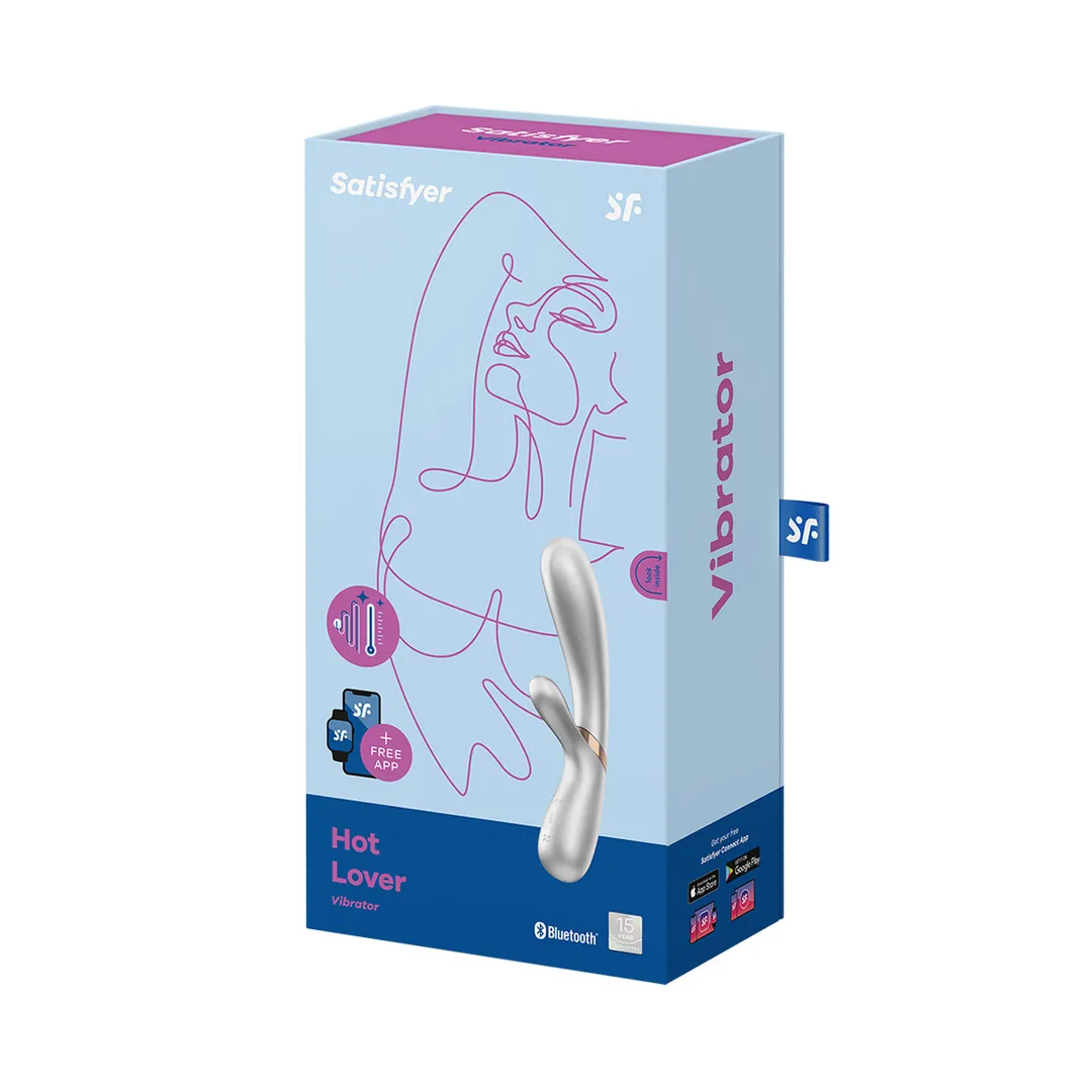 Hot Lover - Verwarmde Konijnen Vibrator - Champagne