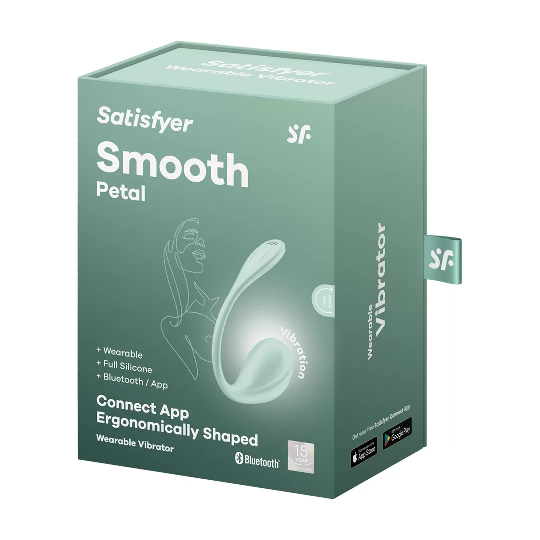 Smooth Petal Connect App - Draagbare Paar Vibrator - Mint