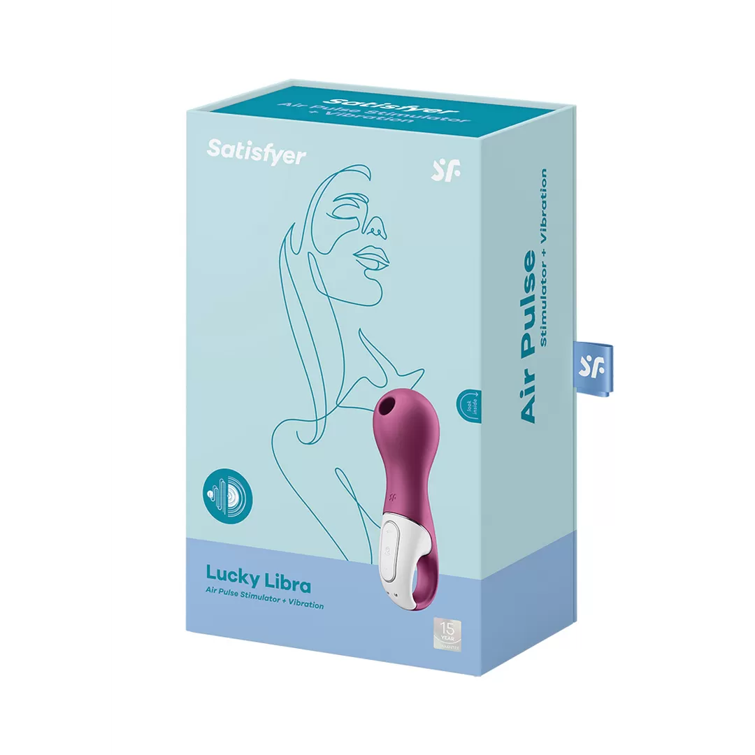 Lucky Libra - Air Pulse Stimulator en Vibration - Paars