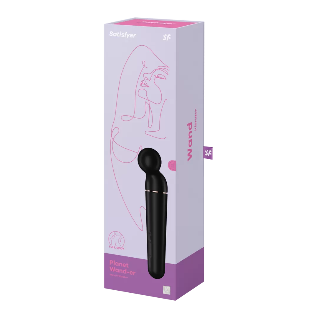 Planet Wand-er - Wand Vibrator - Zwart/Roze Goud