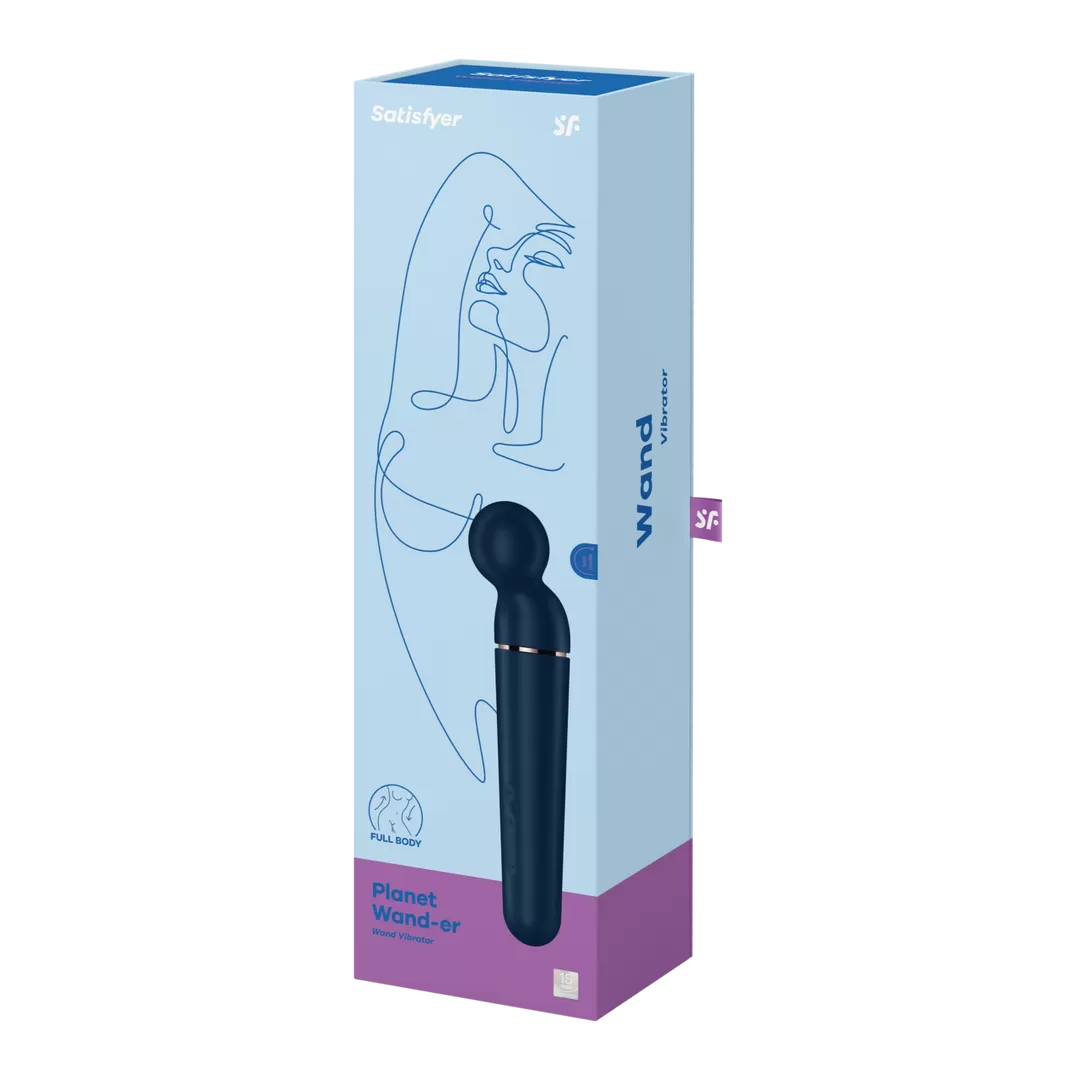 Planet Wand-er - Wand Vibrator - Blauw/Roze Goud