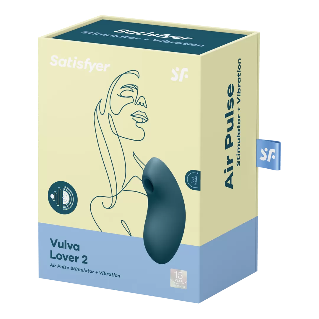 Vulva Lover 2 - Dubbele Luchtdruk Vibrator - Blauw