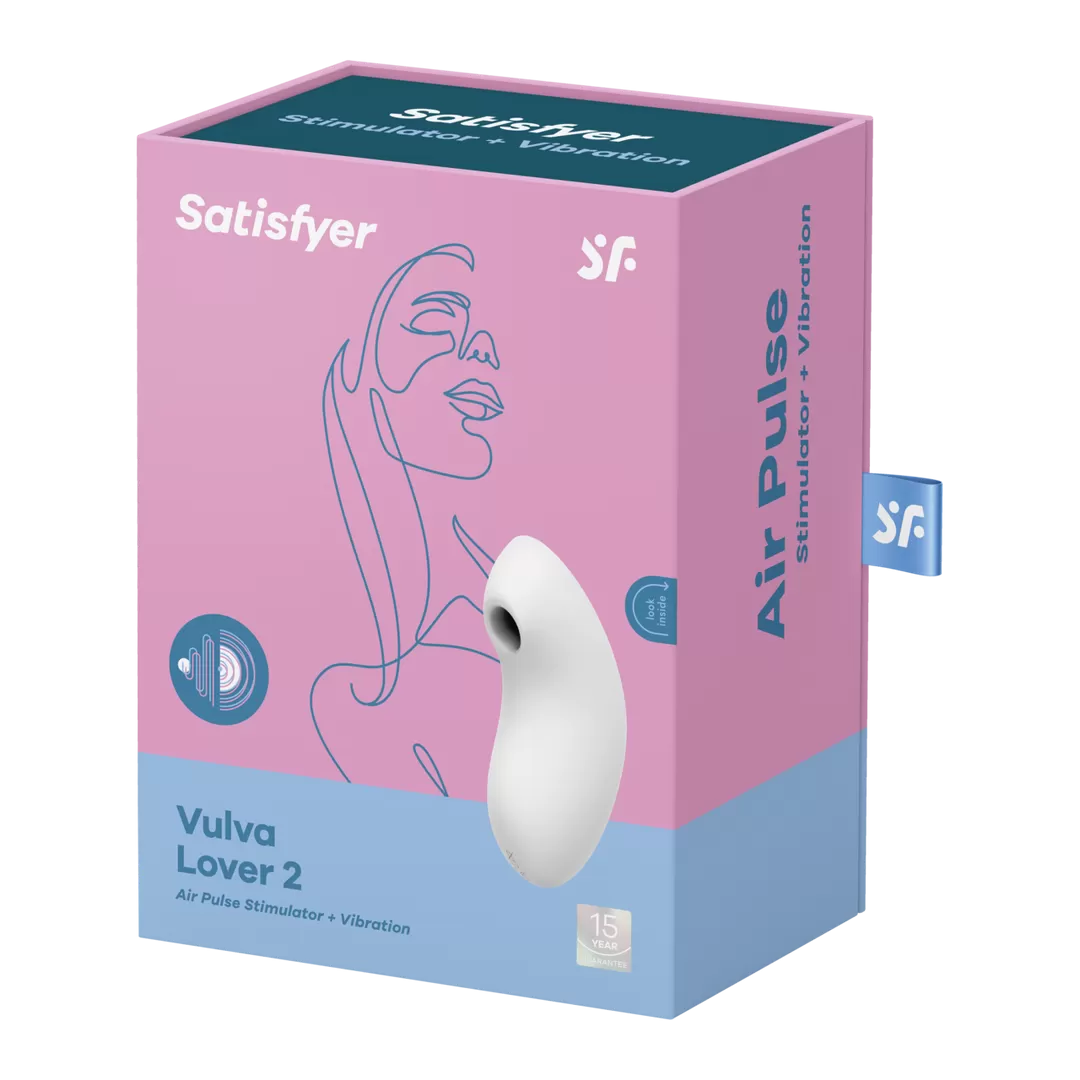 Vulva Lover 2 - Dubbele Luchtpulsvibrator - Wit