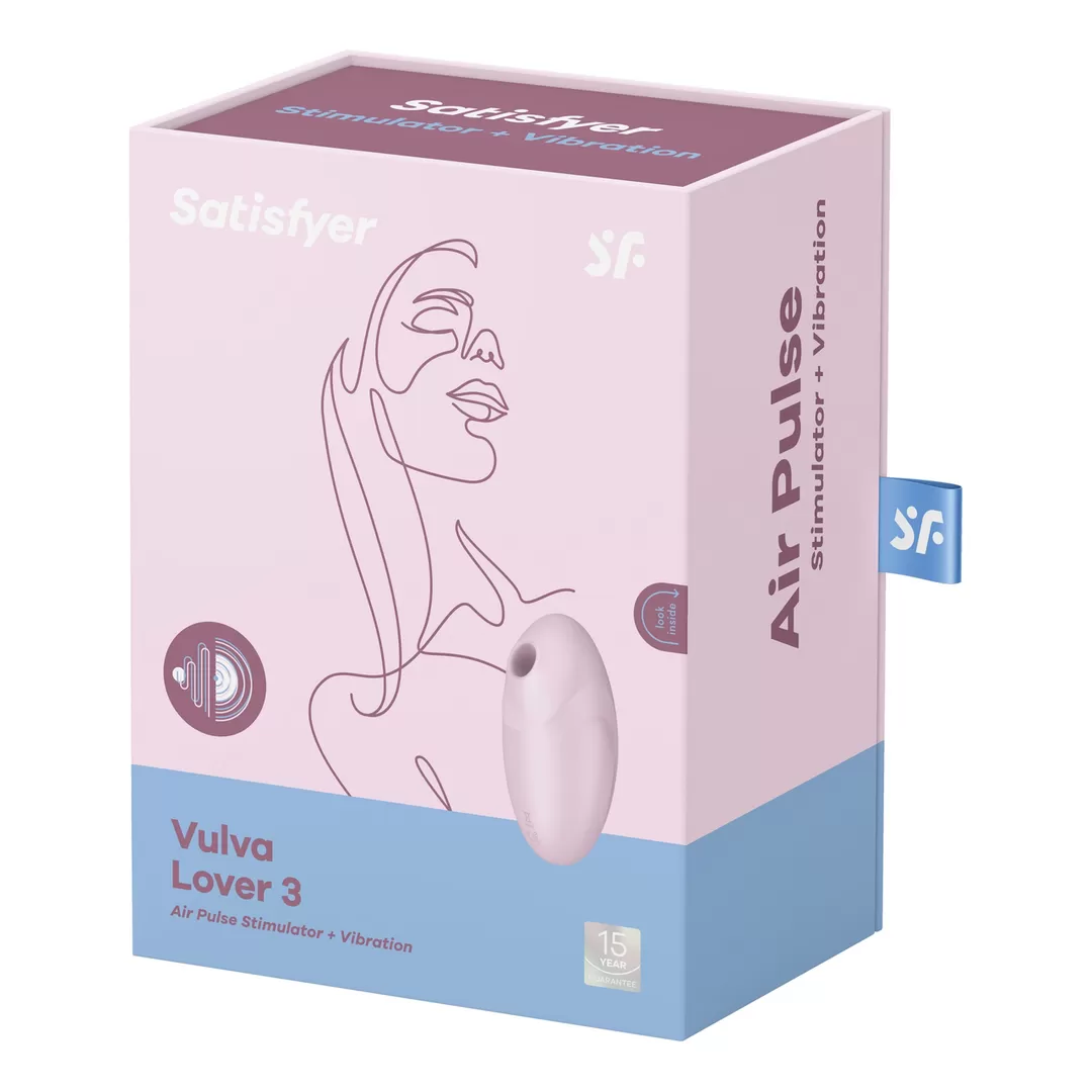 Vulva Lover 3 - Dubbele Luchtpulsvibrator - Roze