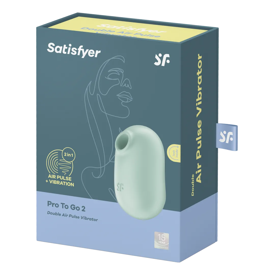Pro to Go 2 - Double Air Pulse Vibrator - Mint