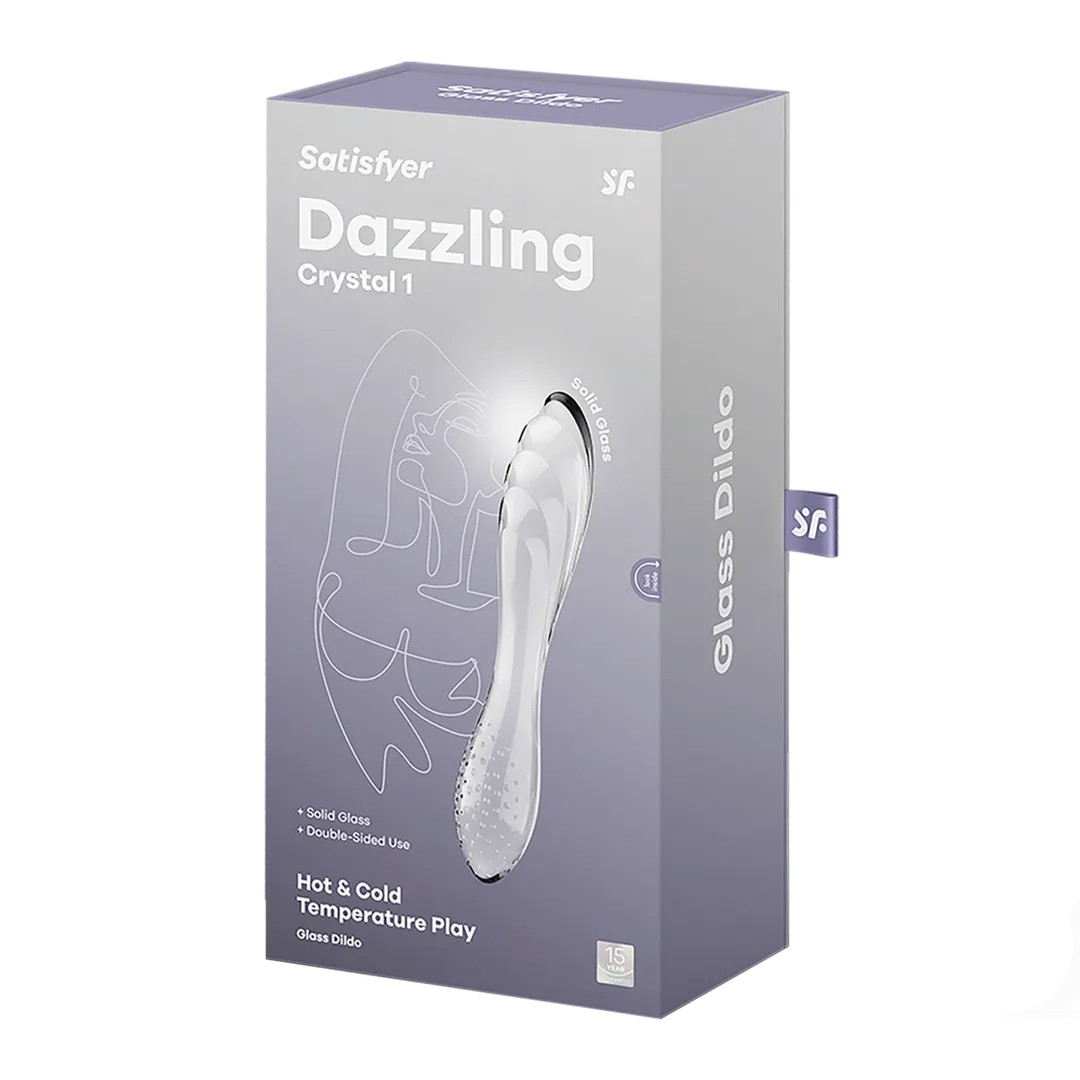 Dazzling Crystal 1 - Glas Dildo - Transparant
