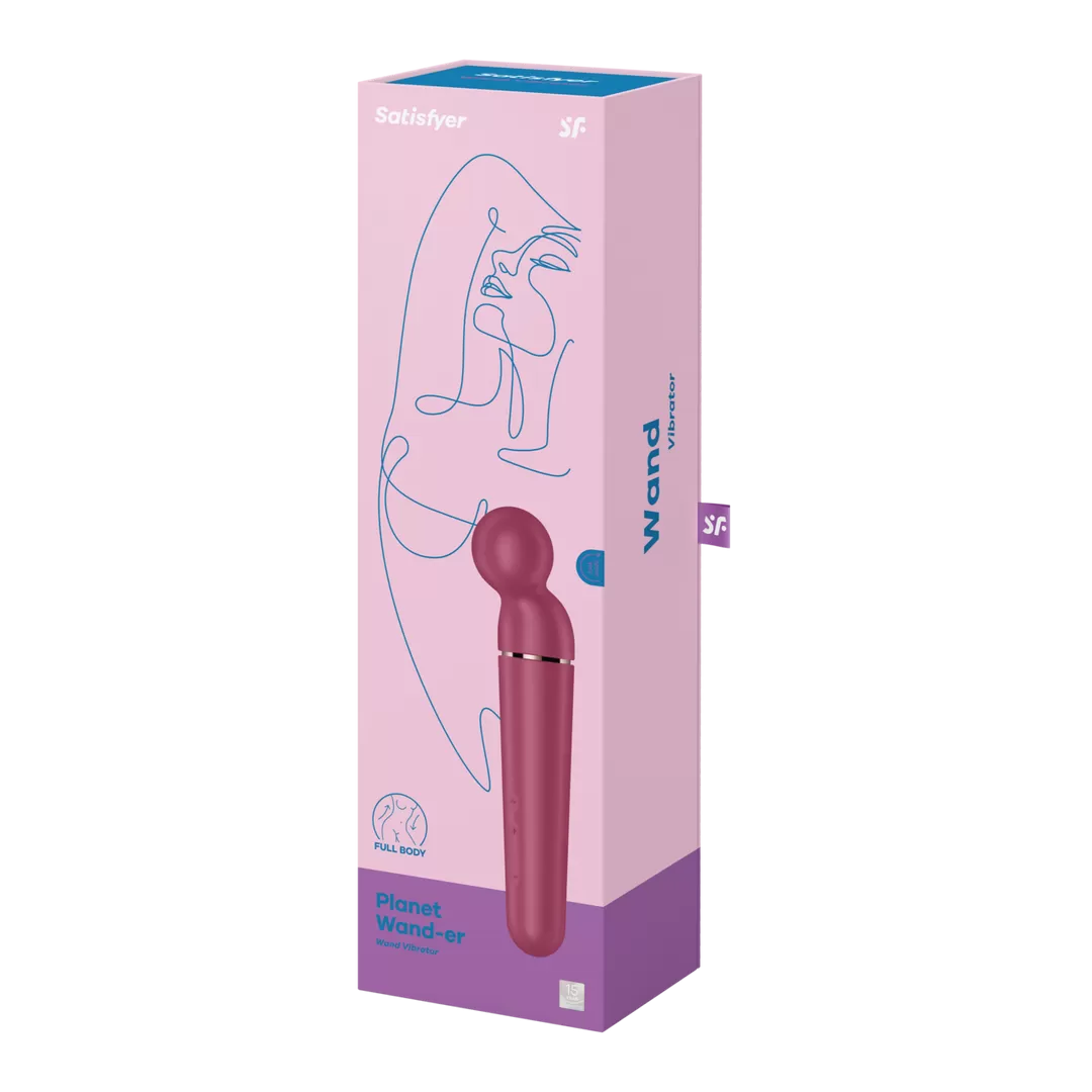 Planet Wand-er - Wand Vibrator - Berry/Roze Goud