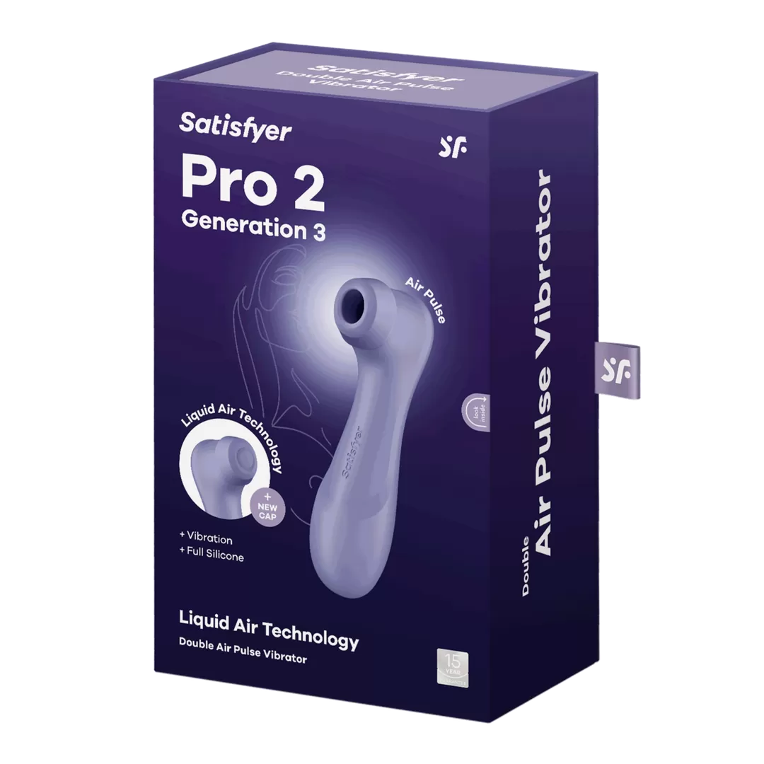 Pro 2 Generatie 3 - Double Air Pulse Vibrator - Liquid Air - Lila