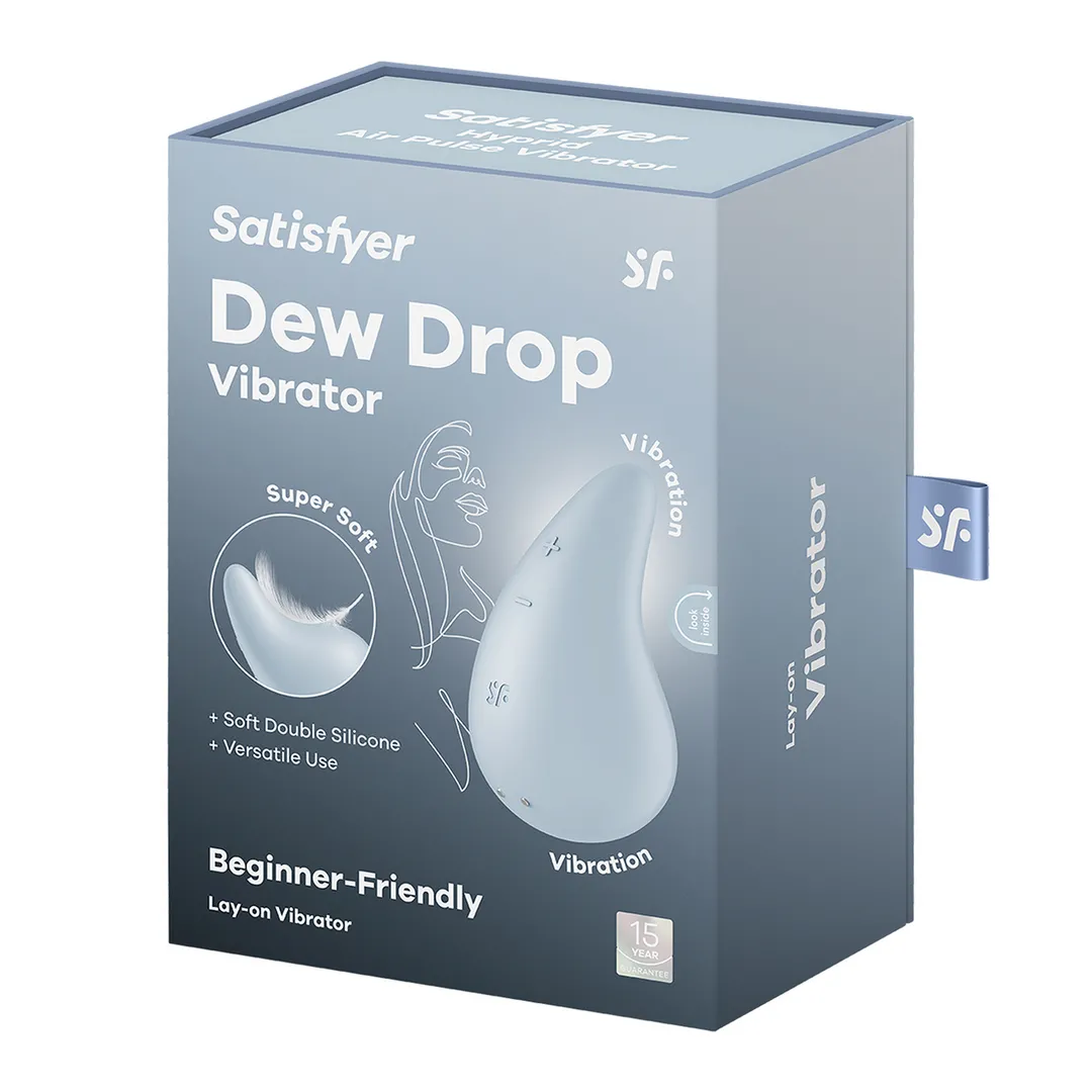 Dew Drop - Lay-on Vibrator - Blauw