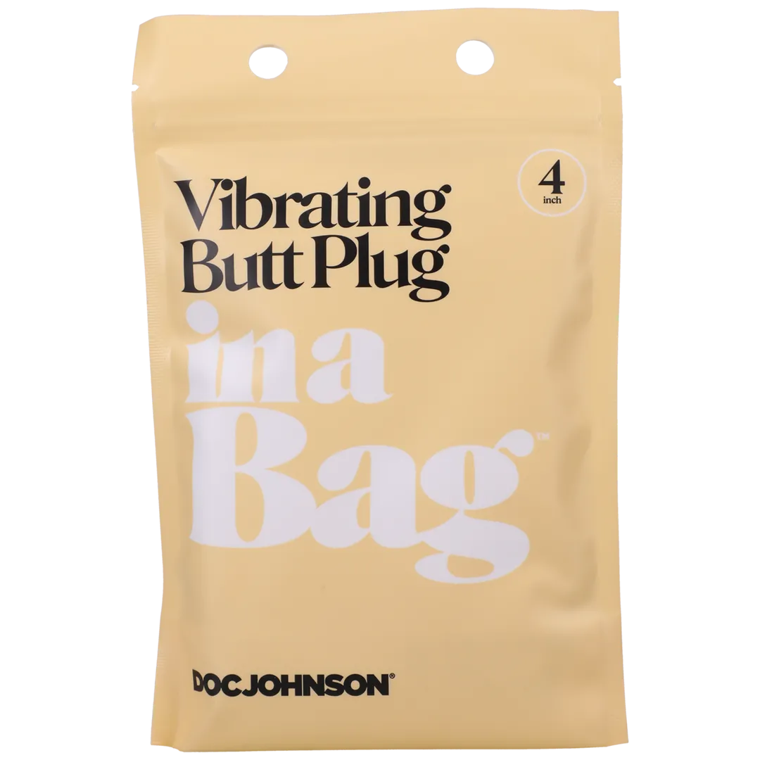 Vibrerende Butt Plug - 4 / 10 cm - Zwart