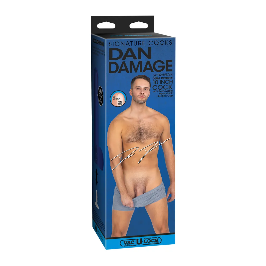 Dan Damage - Realistic ULTRASKYN Dildo - 10 / 25 cm - Vanille