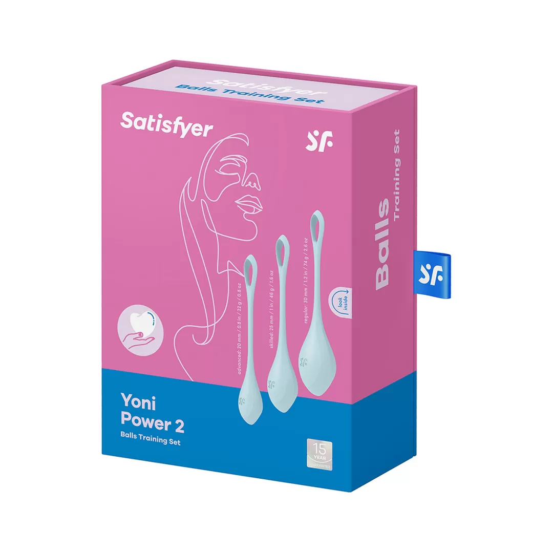 Yoni Power 2 - Kegel Balls Set - Lichtblauw