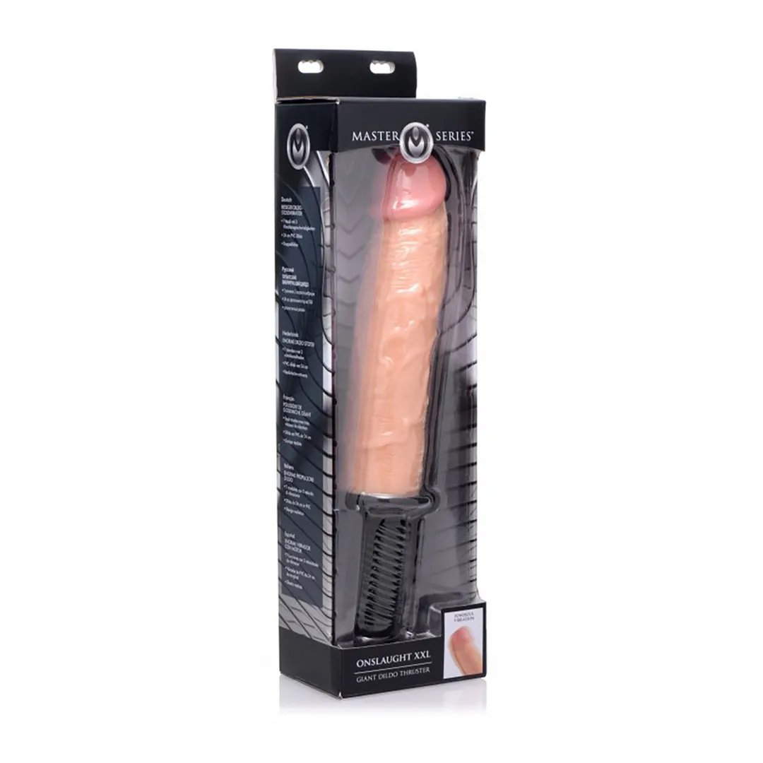 Onslaught - XXL Vibrerende Dildo Thruster
