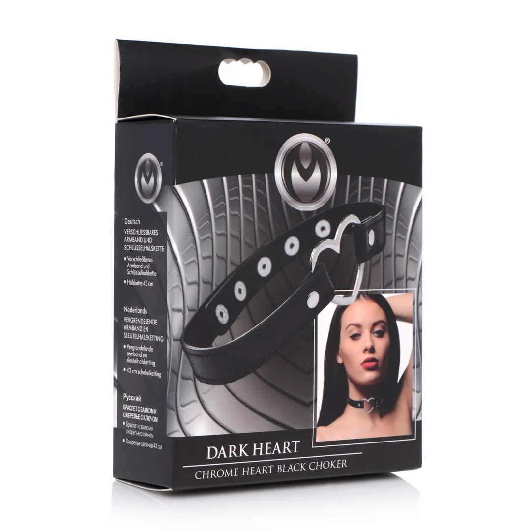 Donkere Hart - Chrome Heart Zwarte Choker