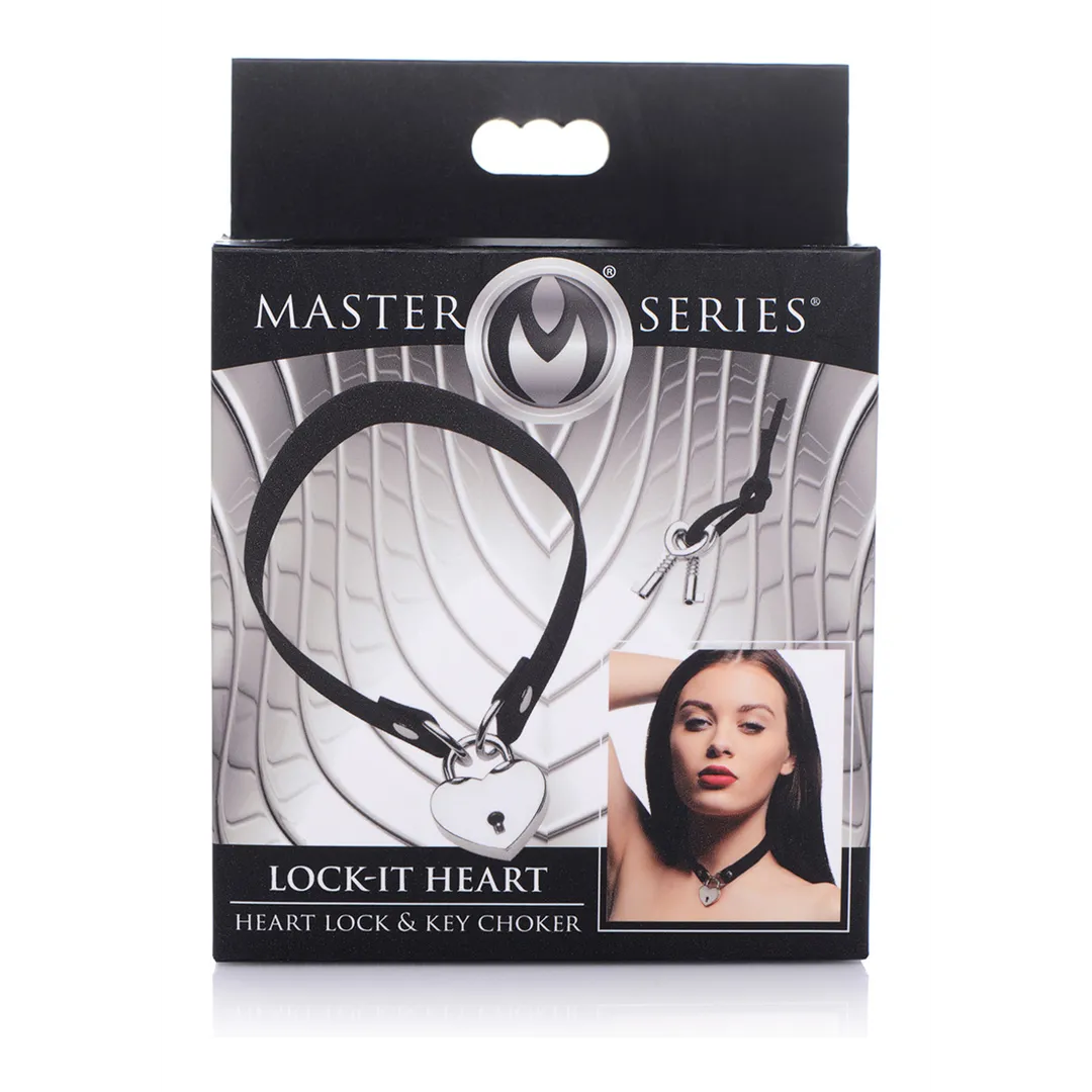 Lock-It - Choker met Hart Slot en Sleutel