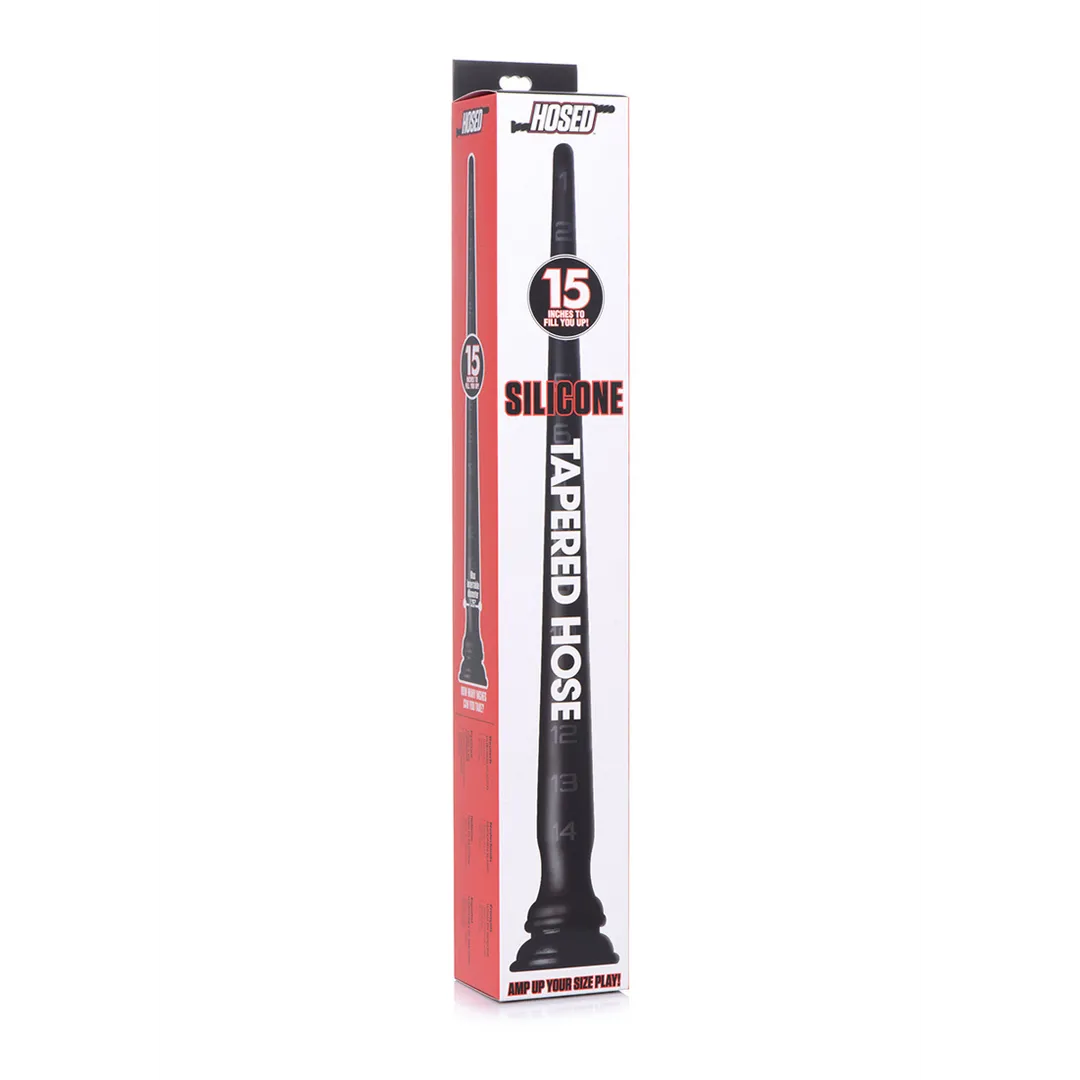 Tapered Siliconen Slang met Structuur - 15 / 38 cm