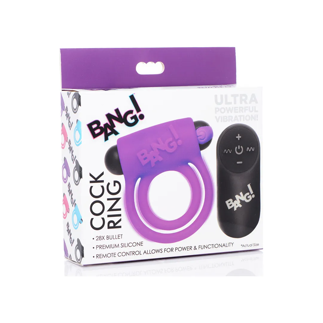 Silicone Cockring en Bullet met Afstandsbediening