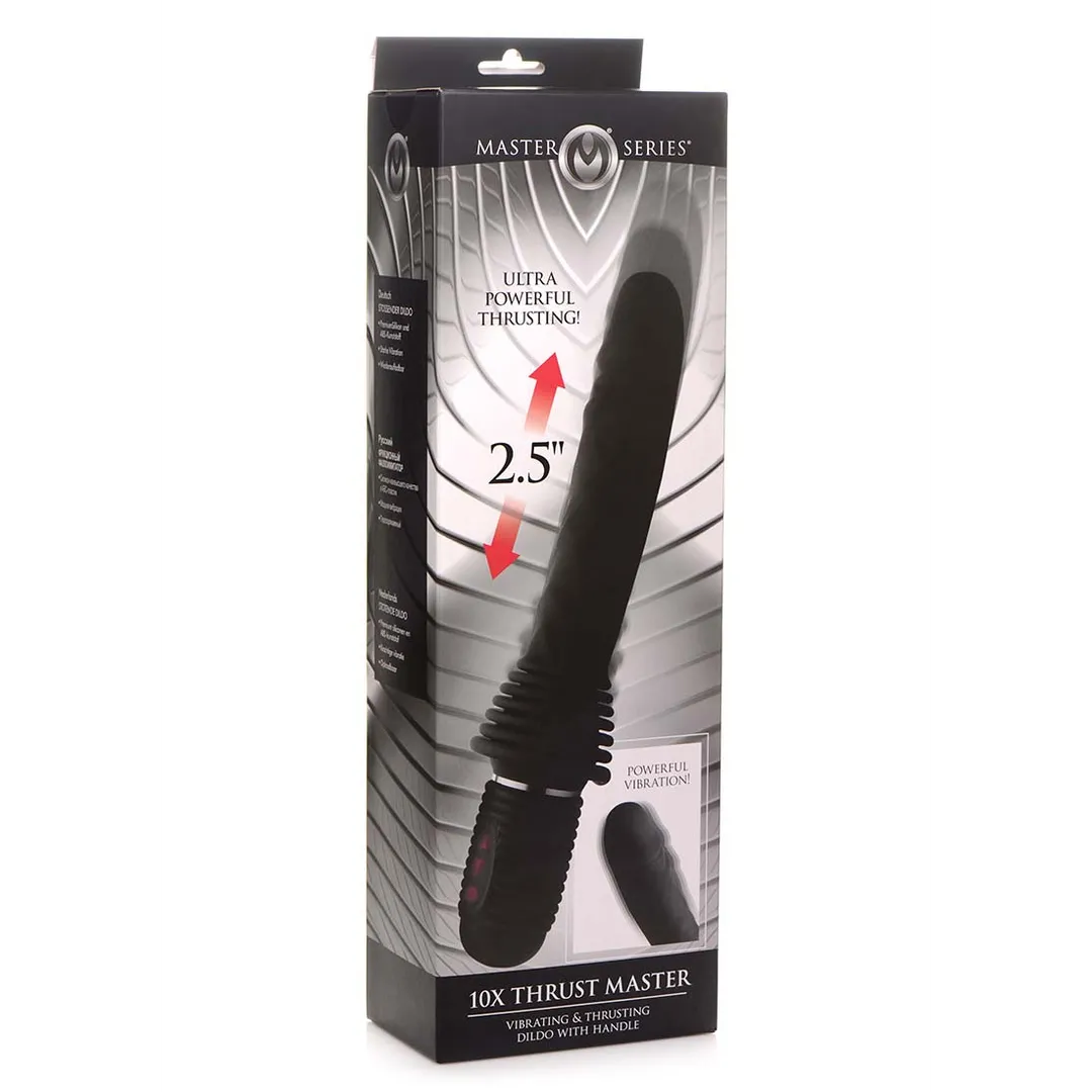 Thrust Master - Vibrerende en Duwende Dildo met Handvat