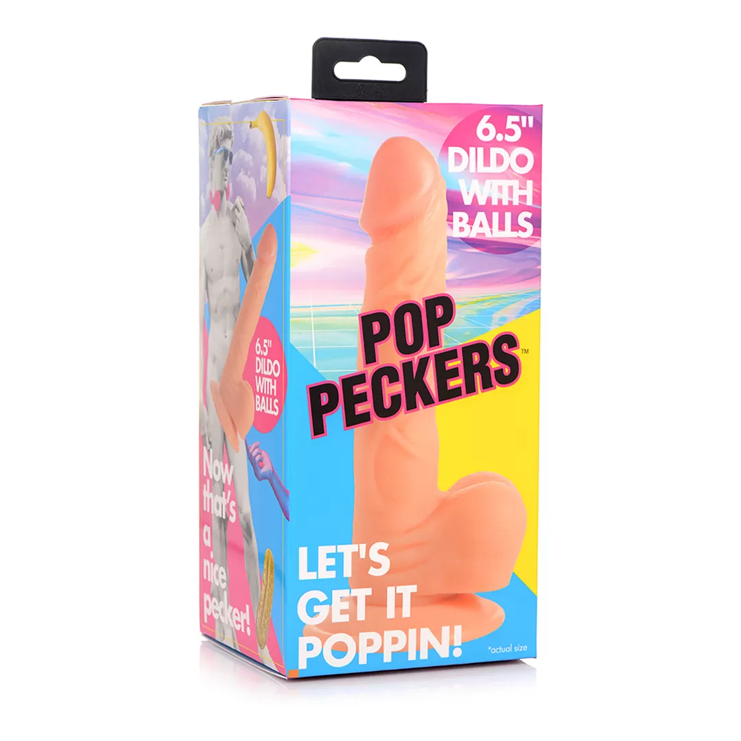 POP - Dildo met Ballen - 6.5 / 16.5 cm