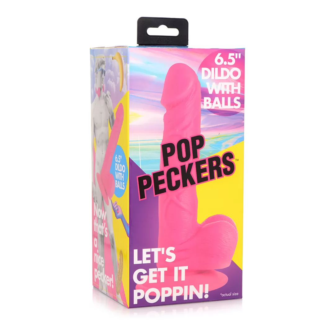 POP - Dildo met Ballen - 6.5 / 16.5 cm