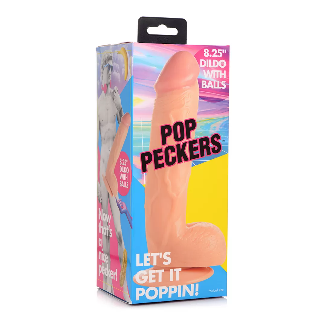 POP - Dildo met Ballen - 8.25 / 21 cm