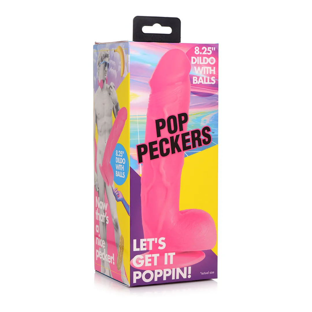 POP - Dildo met Ballen - 8.25 / 21 cm