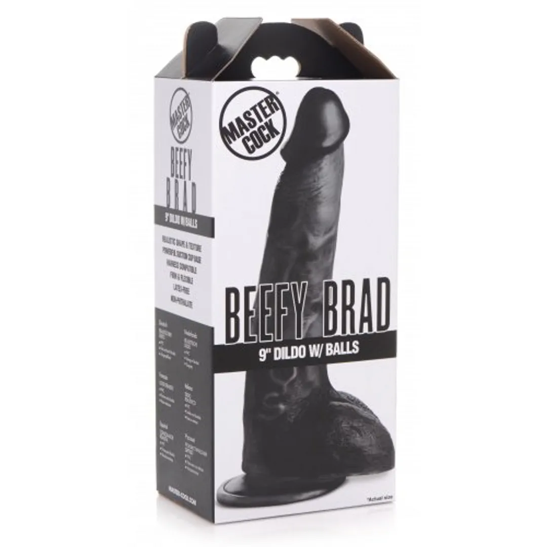 Beefy Brad - Dildo met Ballen - 9 / 23 cm