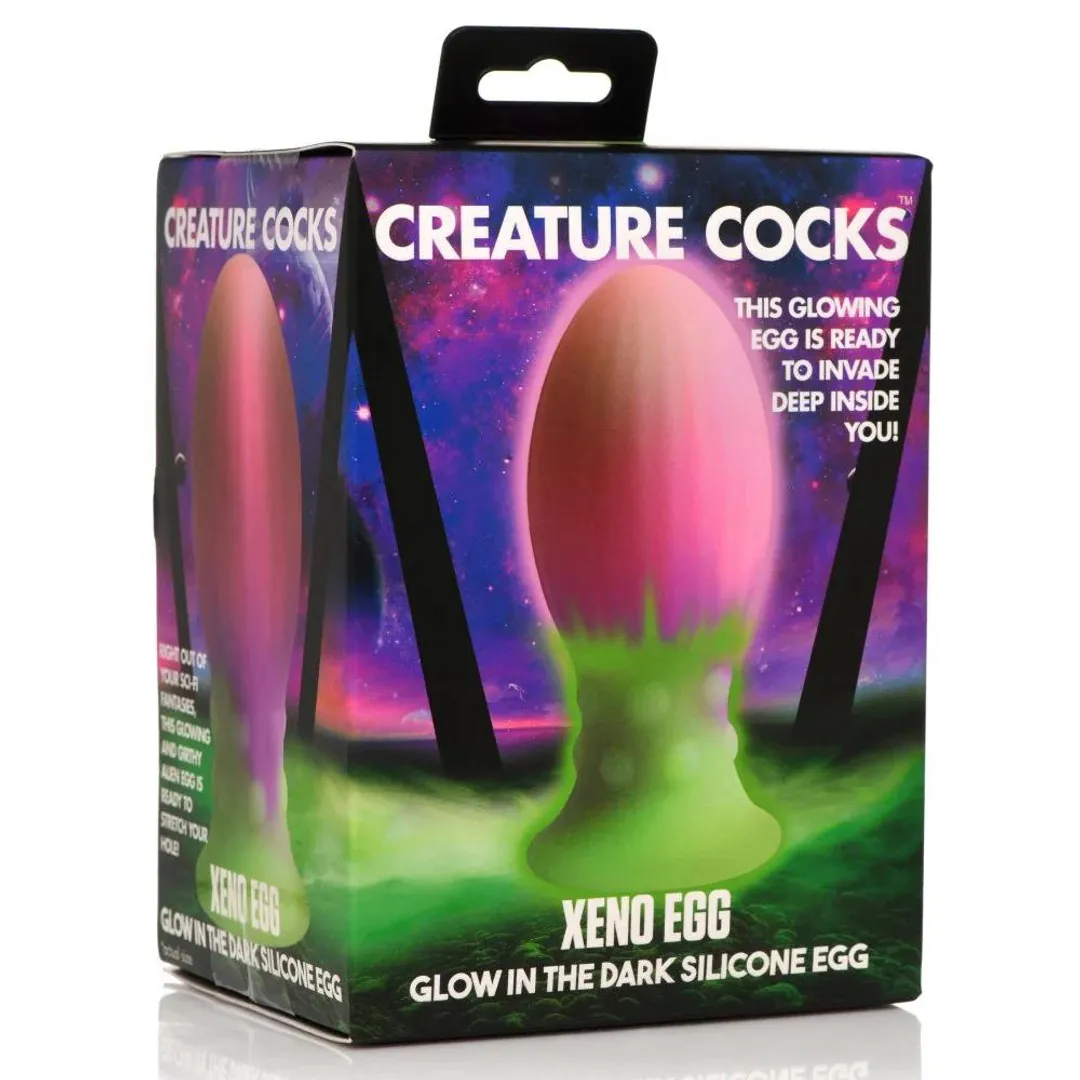 Xeno Egg - Glow in the Dark - Silicone Ei - Roze