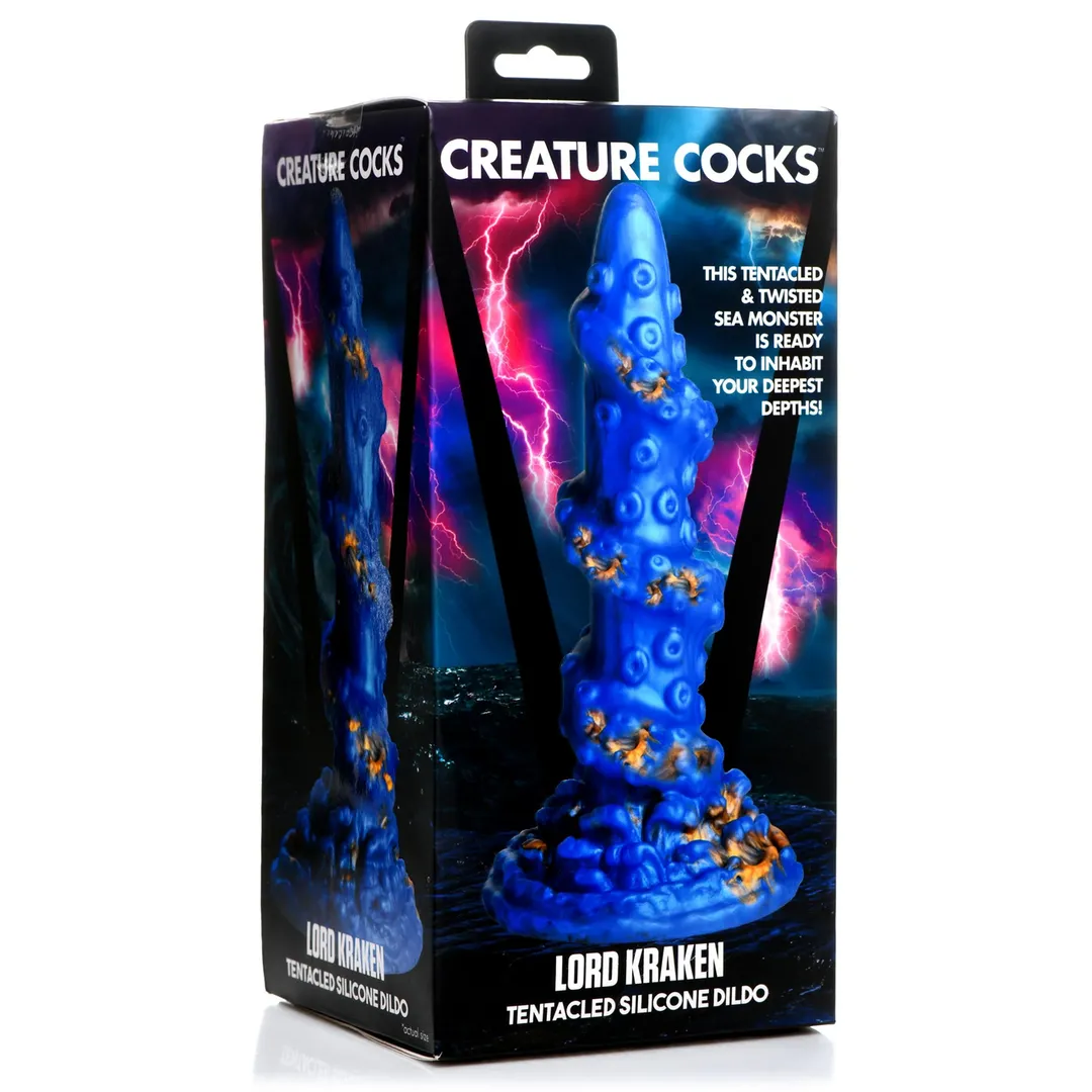 Kraken Silicone Dildo - Blauw