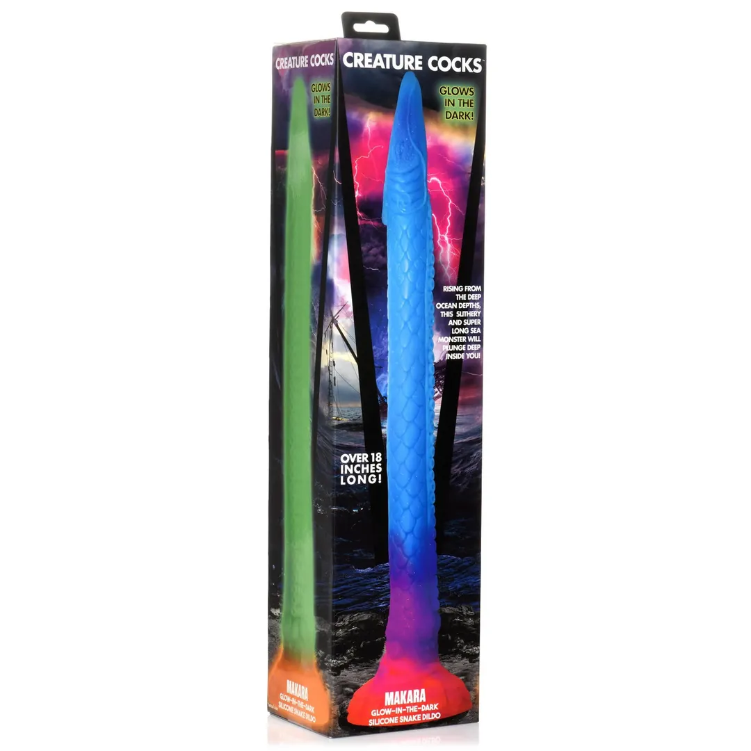 Makara - Glow in the Dark - Siliconen Slang Dildo
