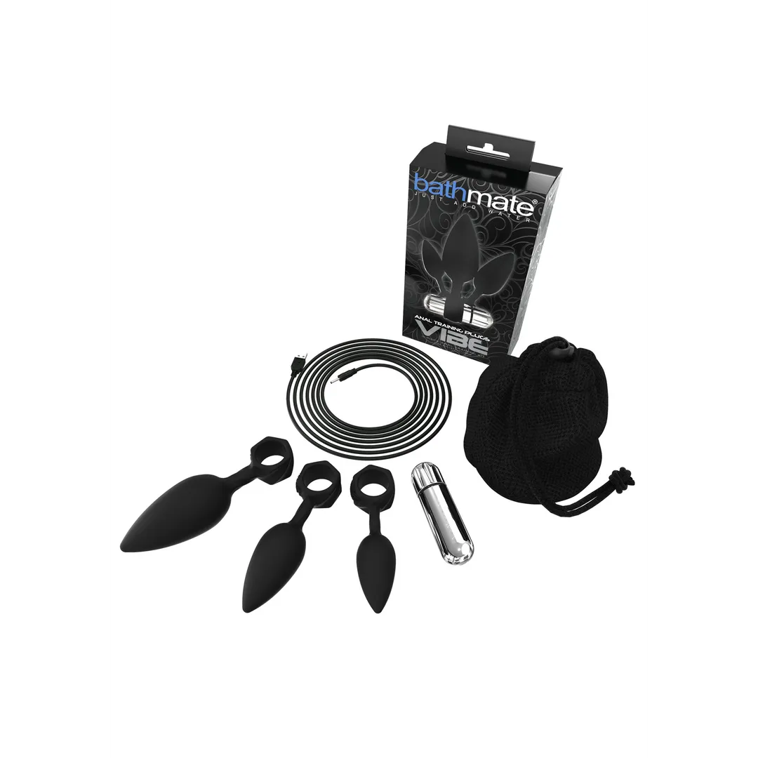 Vibe - Vibrerende Anale Trainingspluggen - Set van 3 - Zwart