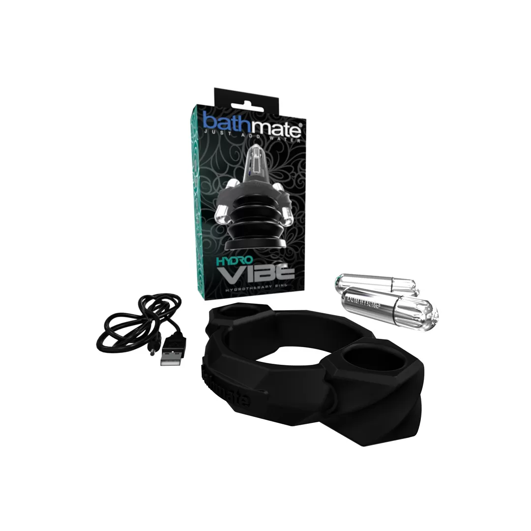 Vibe - Hydro - Vibrerende Penis Pomp Ring - Zwart