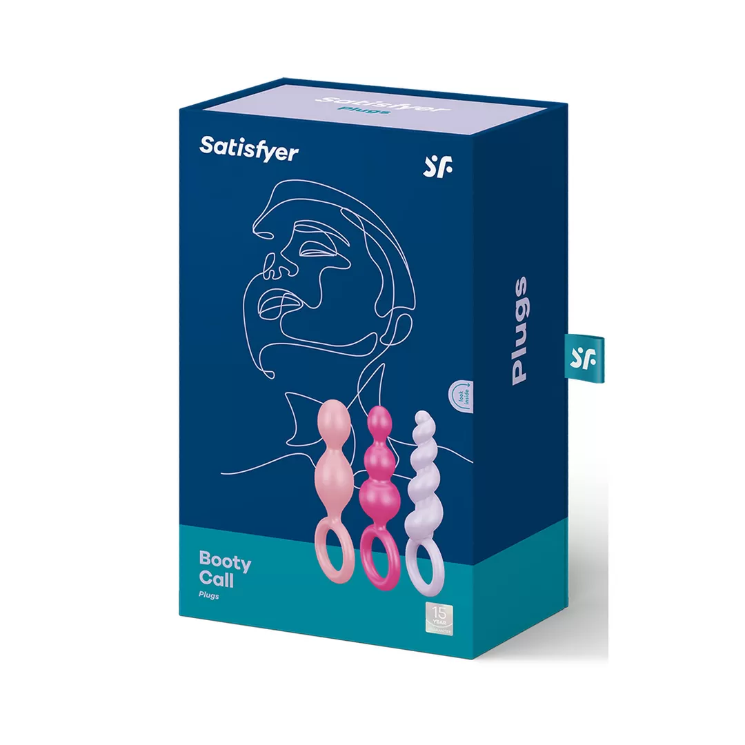 Booty Call - Butt Plug Set 3 Stuks - Roze/Paarse/Rode