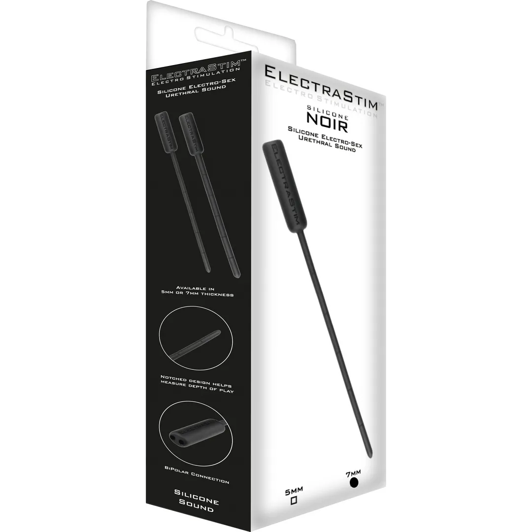 Silicone Noir Flexibel Geluid - 7mm - Zwart