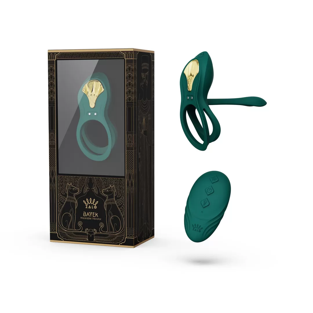 BAYEK - Draagbare Vibrator - Turquoise Groen