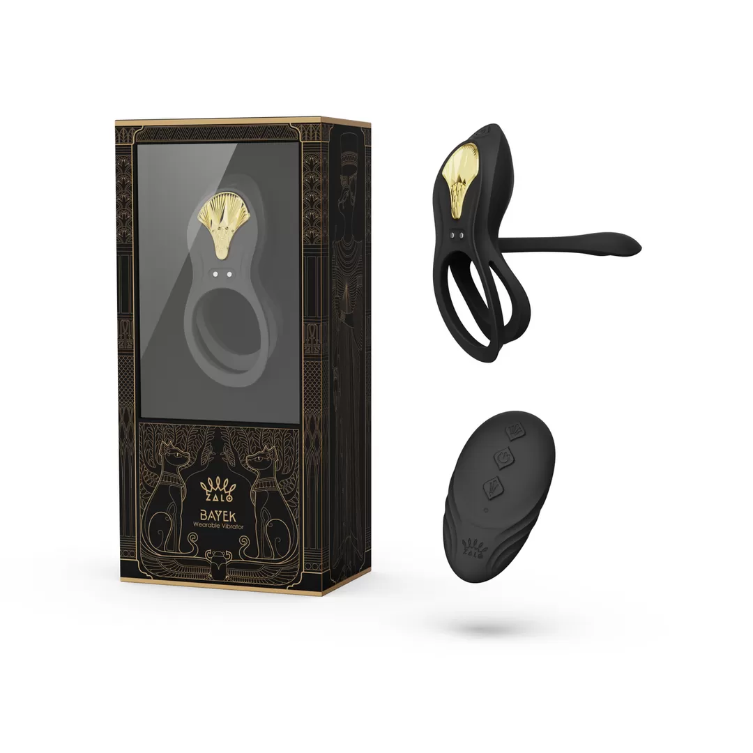 BAYEK - Draagbare Vibrator - Obsidiaan Zwart