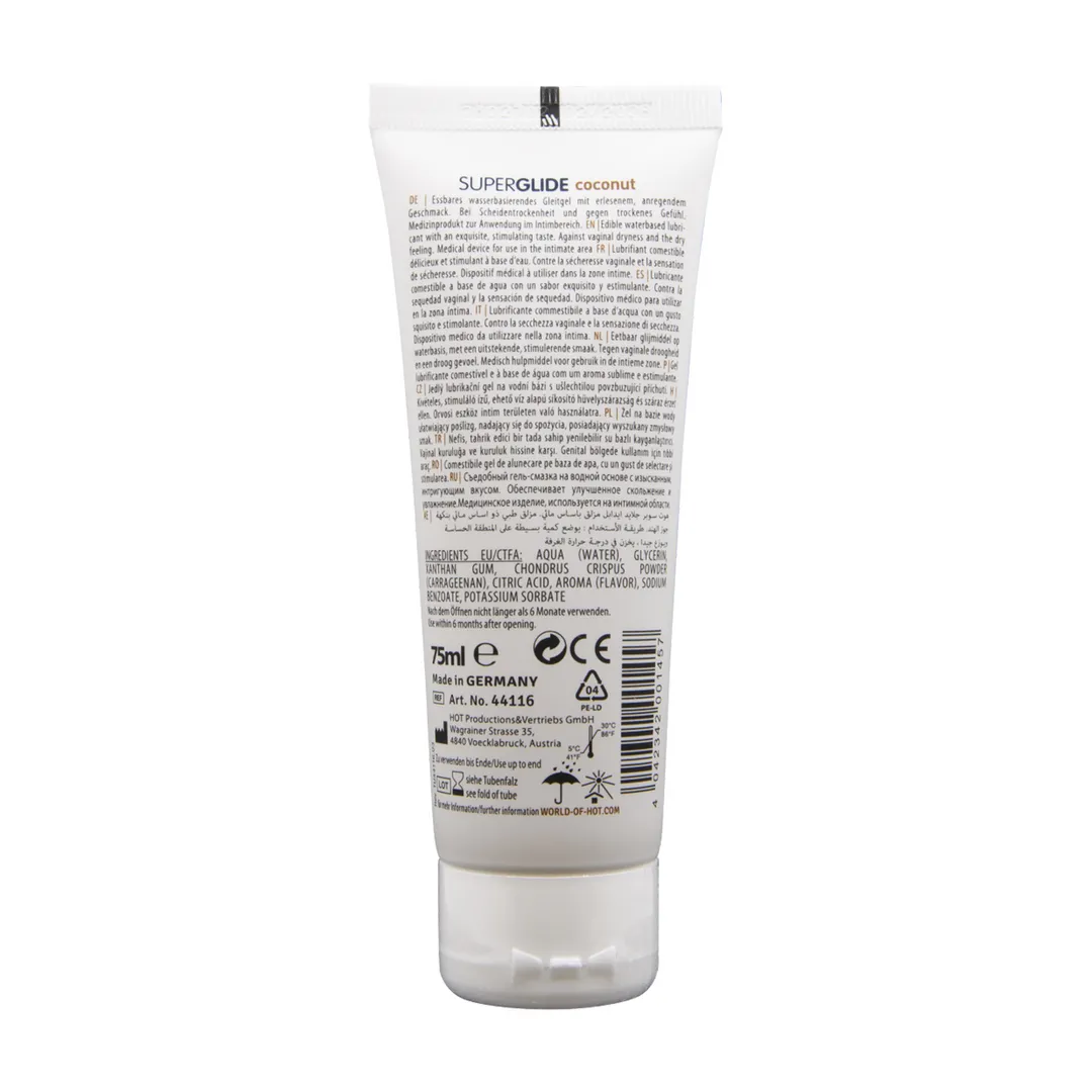 Superglide Eetbaar Waterbasis Glijmiddel - 3 fl oz / 75 ml