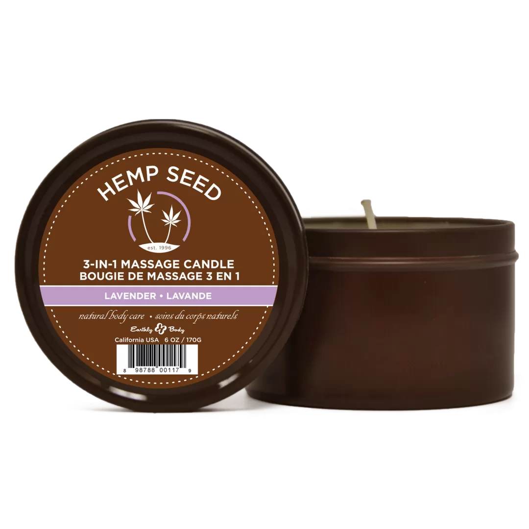 Lavendel Massagekaars - 6 oz / 170 gr